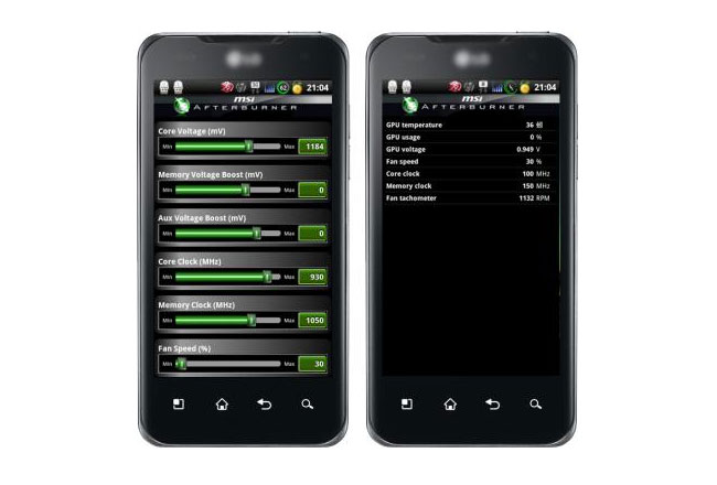 Мобильная версия MSI Afterburner для Android